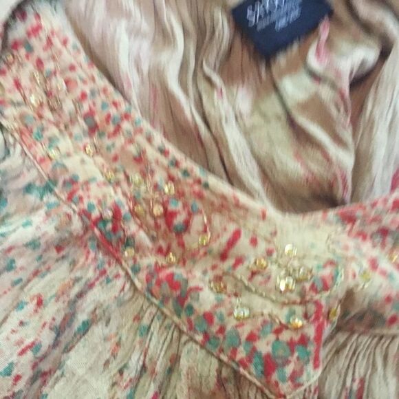 One Size Fits Most Sakkas Brand Top in Tan - Picture 6 of 11